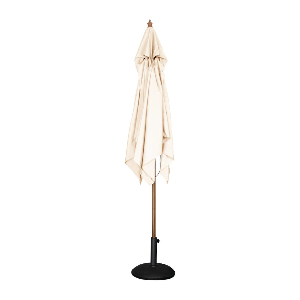 Bolero Square Pulley Umbrella Cream - 2.5m