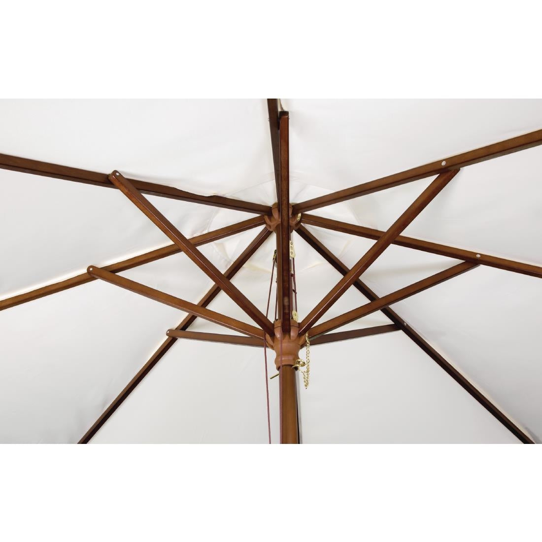 Bolero Square Pulley Umbrella Cream - 2.5m