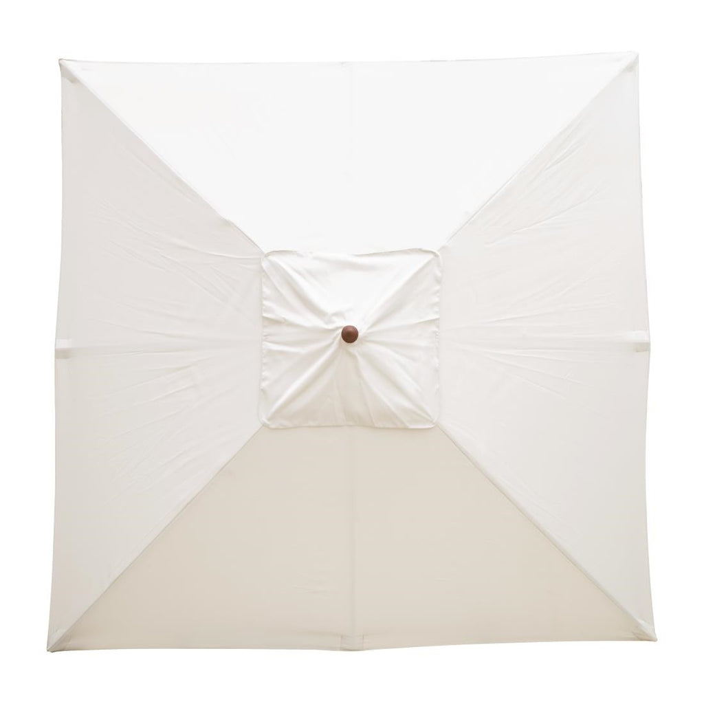 Bolero Square Pulley Umbrella Cream - 2.5m