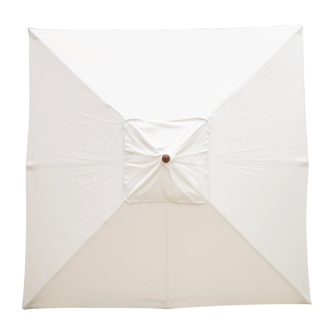 Bolero Square Pulley Umbrella Cream - 2.5m