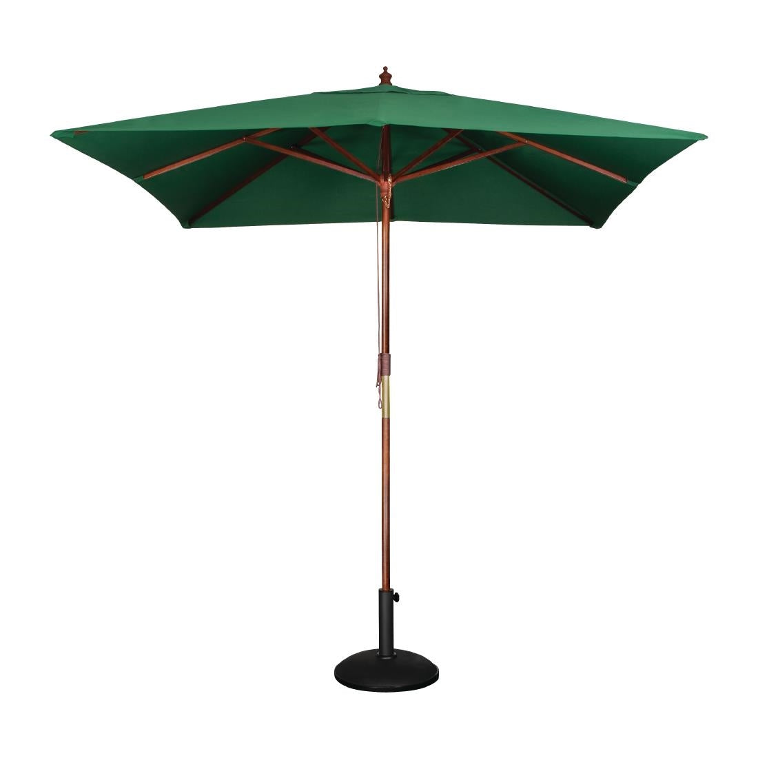 Bolero Square Pulley Umbrella Green - 2.5m