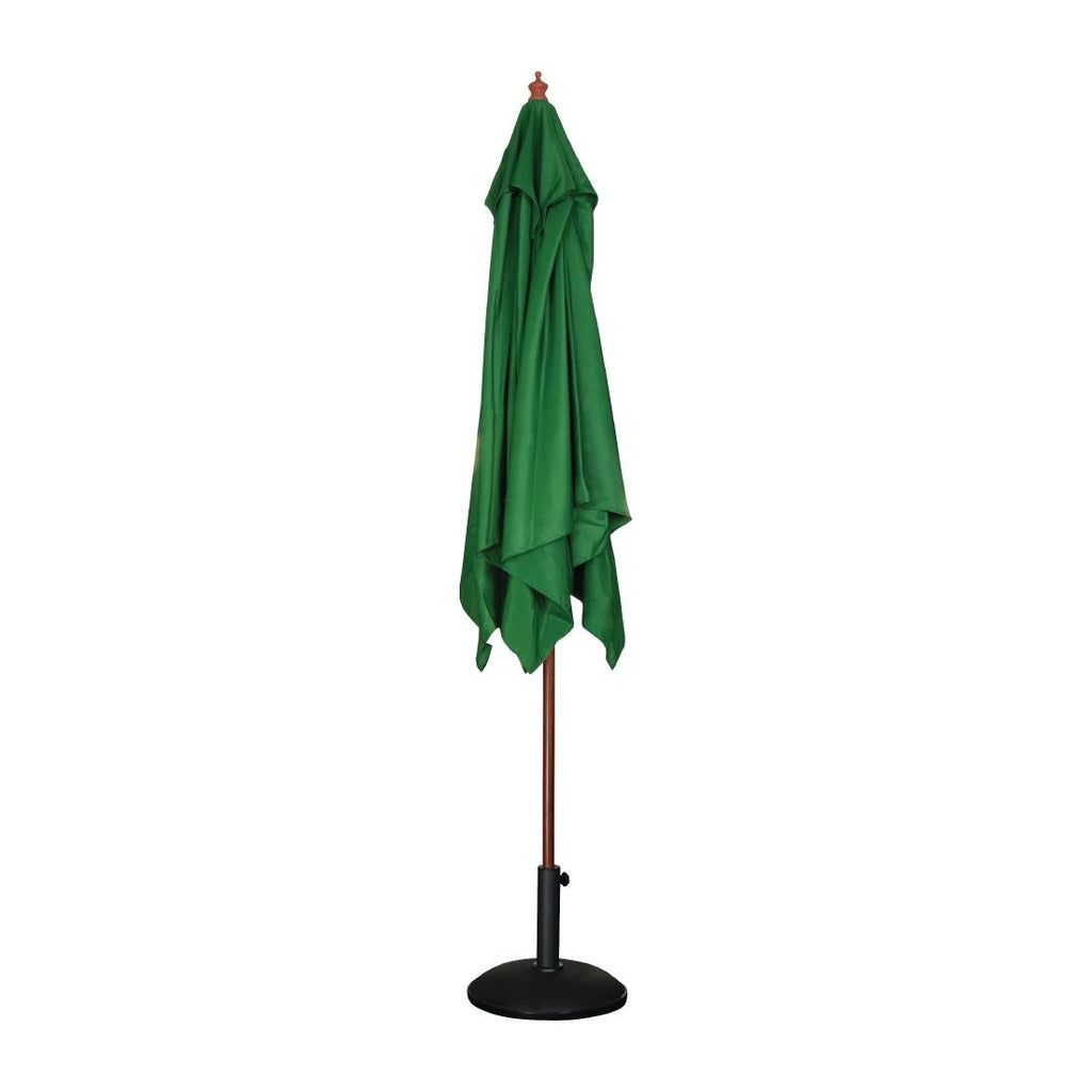 Bolero Square Pulley Umbrella Green - 2.5m