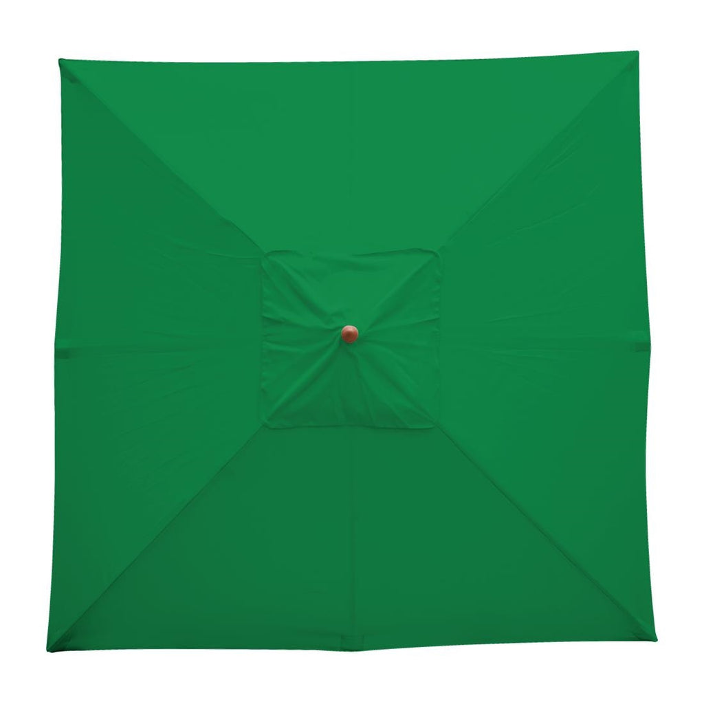Bolero Square Pulley Umbrella Green - 2.5m