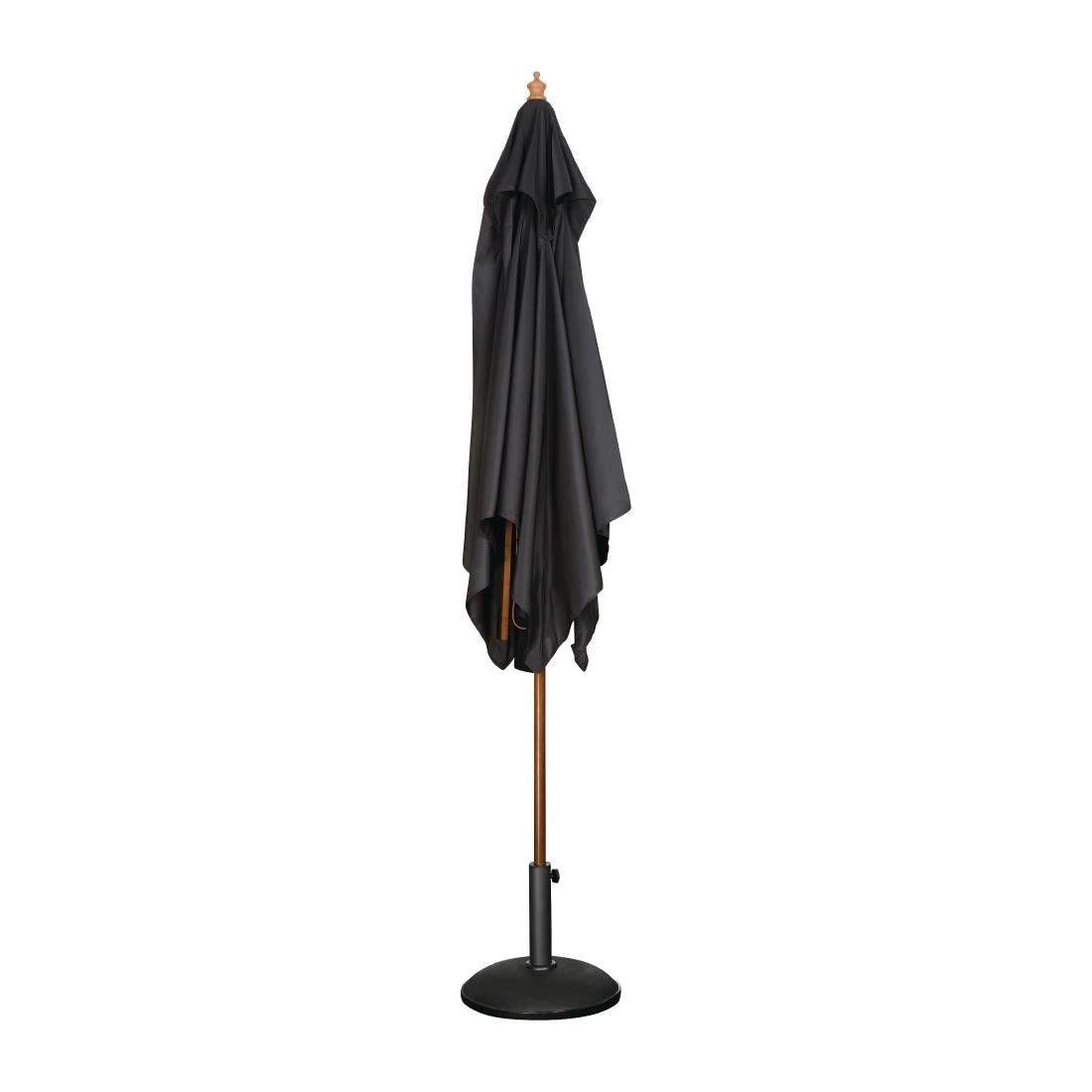 Bolero Square Pulley Umbrella Black - 2.5m
