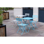 Bolero Grey Pavement Style Steel Table (600mm Square)
