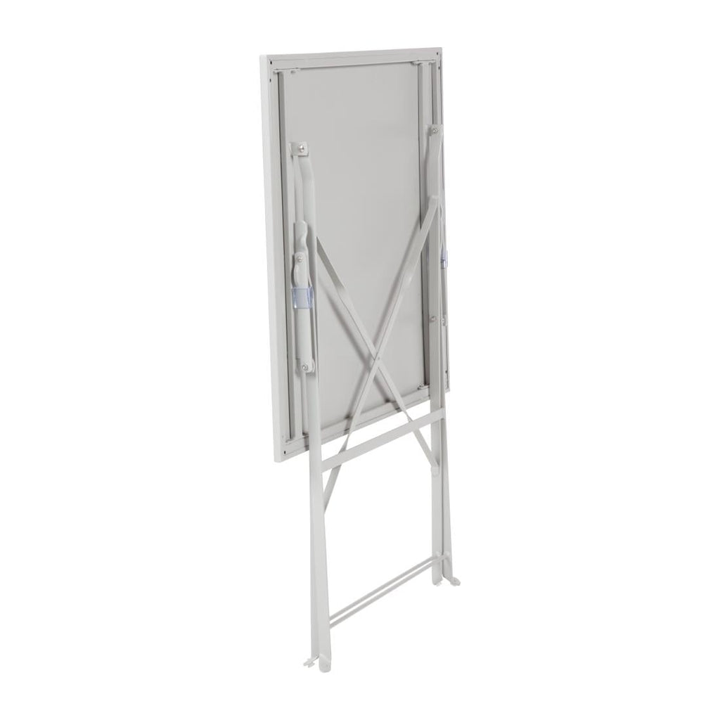 Bolero Grey Pavement Style Steel Table (600mm Square)
