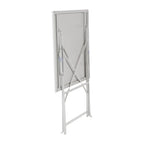 Bolero Grey Pavement Style Steel Table (600mm Square)