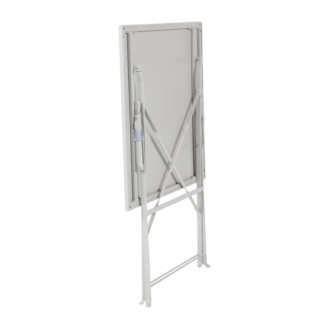 Bolero Grey Pavement Style Steel Table (600mm Square)