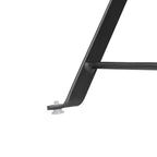 Bolero Black Pavement Style Steel Table Square - 600mm