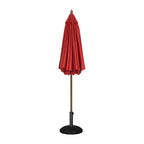 Bolero Round Pulley Umbrella Red - 3m