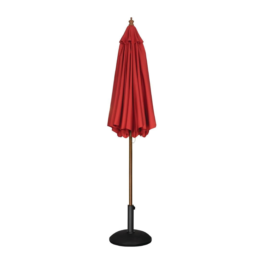 Bolero Round Pulley Umbrella Red - 3m