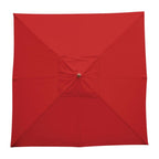 Bolero Square Pulley Umbrella Red - 2.5m