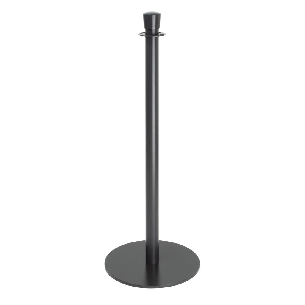 Bolero Flat Base Barrier Post Black (Set 2)
