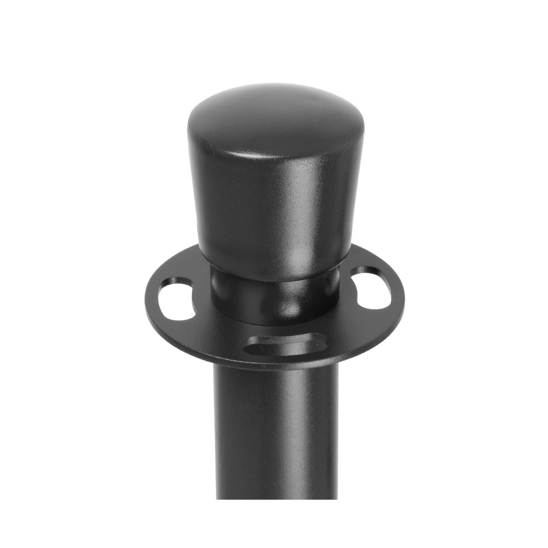 Bolero Flat Base Barrier Post Black (Set 2)