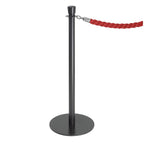 Bolero Flat Base Barrier Post Black (Set 2)