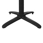 Bolero Aluminium Flip Top Table Base Black