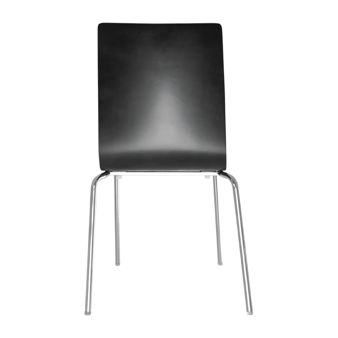 Bolero Square Back Sidechair Black (Pack 4)