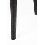 Bolero PP Rattan Wraparound Armchair Black (Pack 4)
