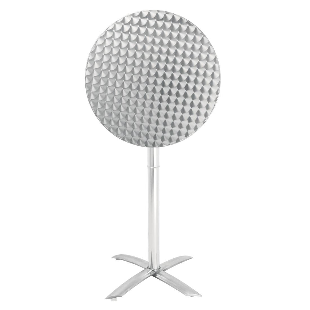 Bolero Flip Top Poseur Table St/St - 600mm dia