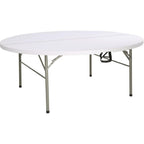 Bolero Centre Folding Table Round White Top - 180cm