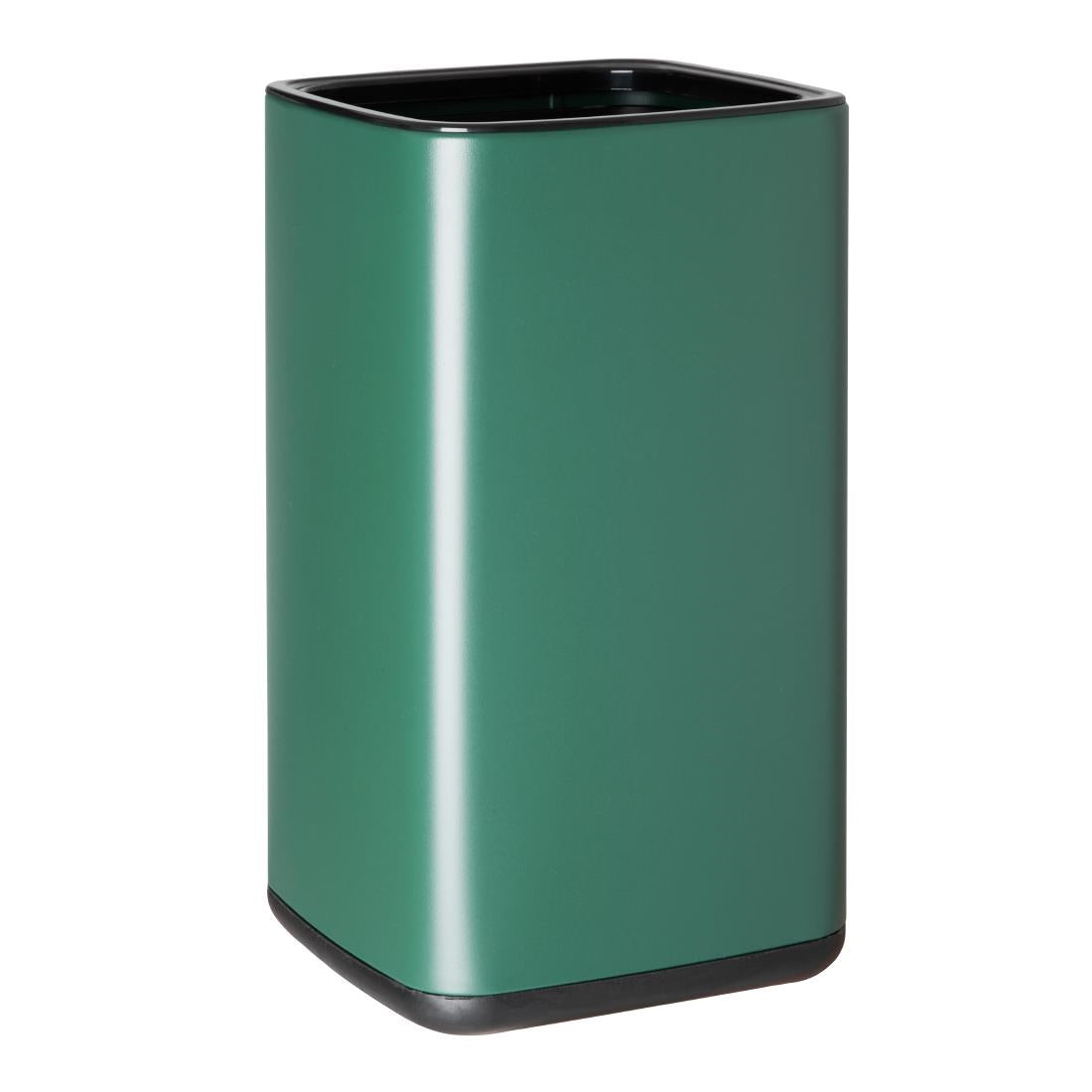 Bolero Square Waste Bin Green - 10Ltr