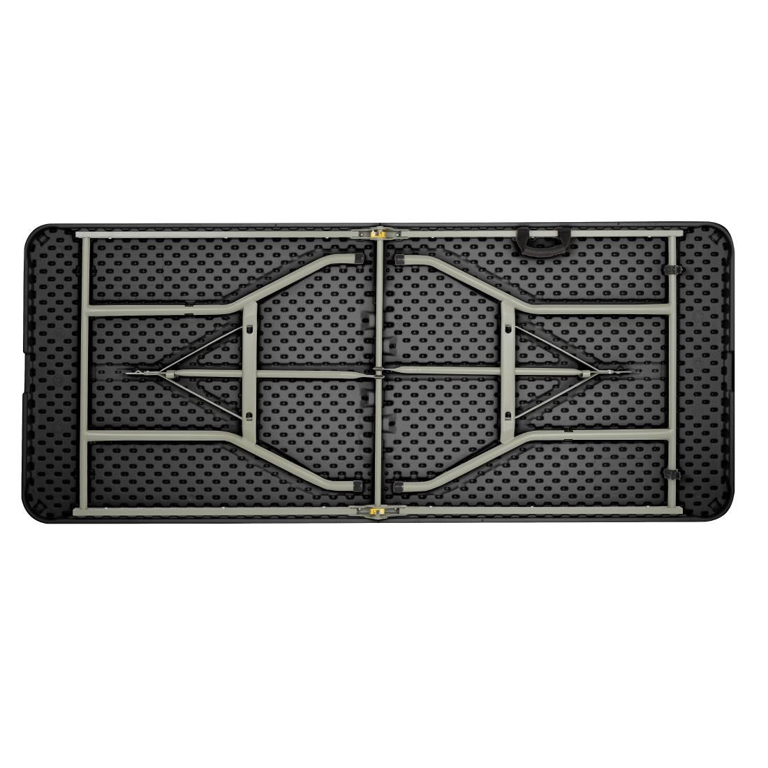Bolero Centre Folding Table Black - 1.8m