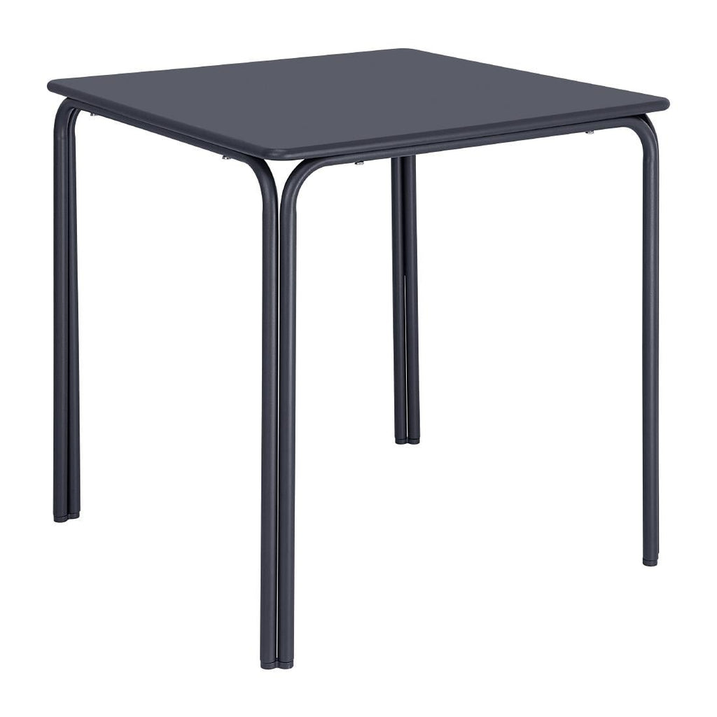 Bolero Adeline Steel Square Table Slate Blue - 700mm