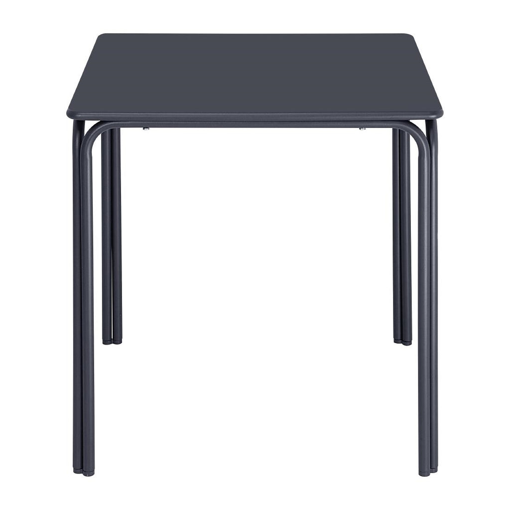 Bolero Adeline Steel Square Table Slate Blue - 700mm