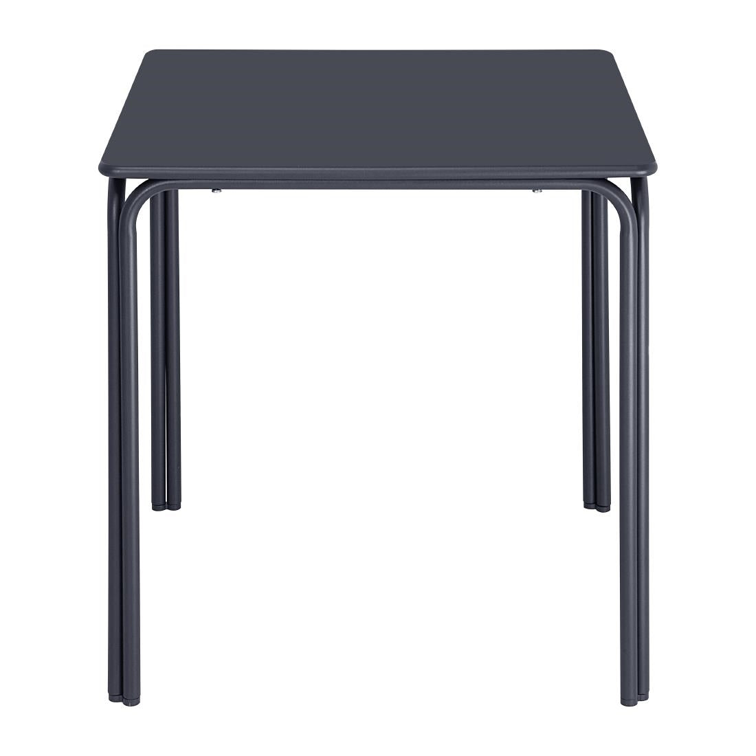 Bolero Adeline Steel Square Table Slate Blue - 700mm