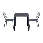 Bolero Adeline Steel Square Table Slate Blue - 700mm