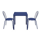 Bolero Adeline Steel Square Table Dark Navy - 700mm