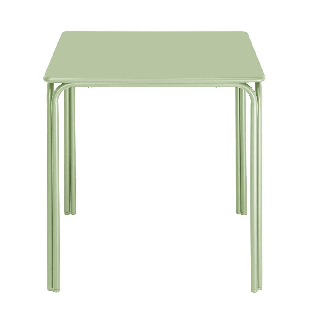 Bolero Adeline Steel Square Table Light Green - 700mm