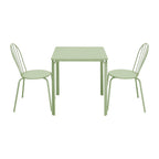 Bolero Adeline Steel Square Table Light Green - 700mm