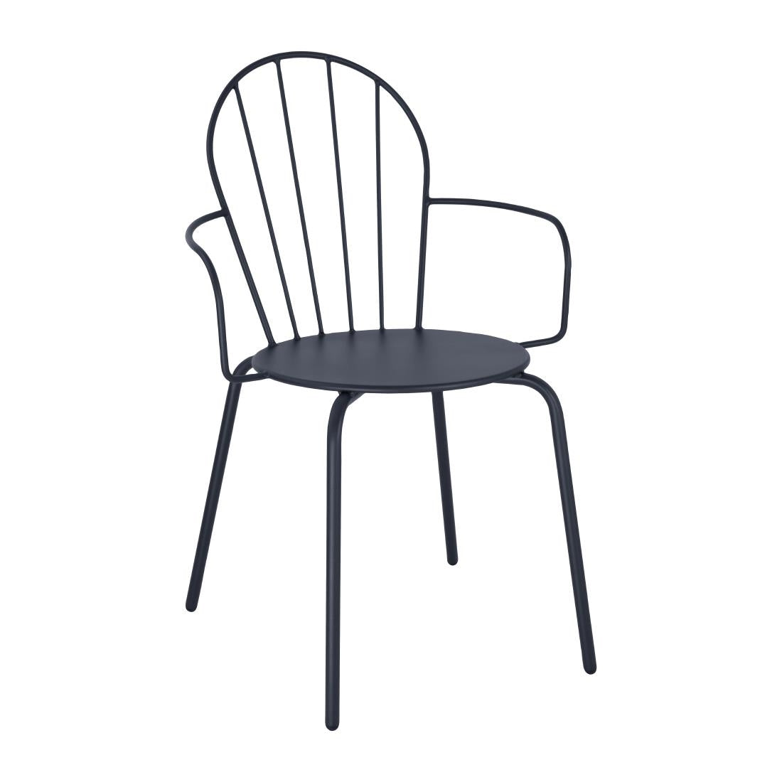Bolero Adeline Arm Chair Slate Blue (Set 4)
