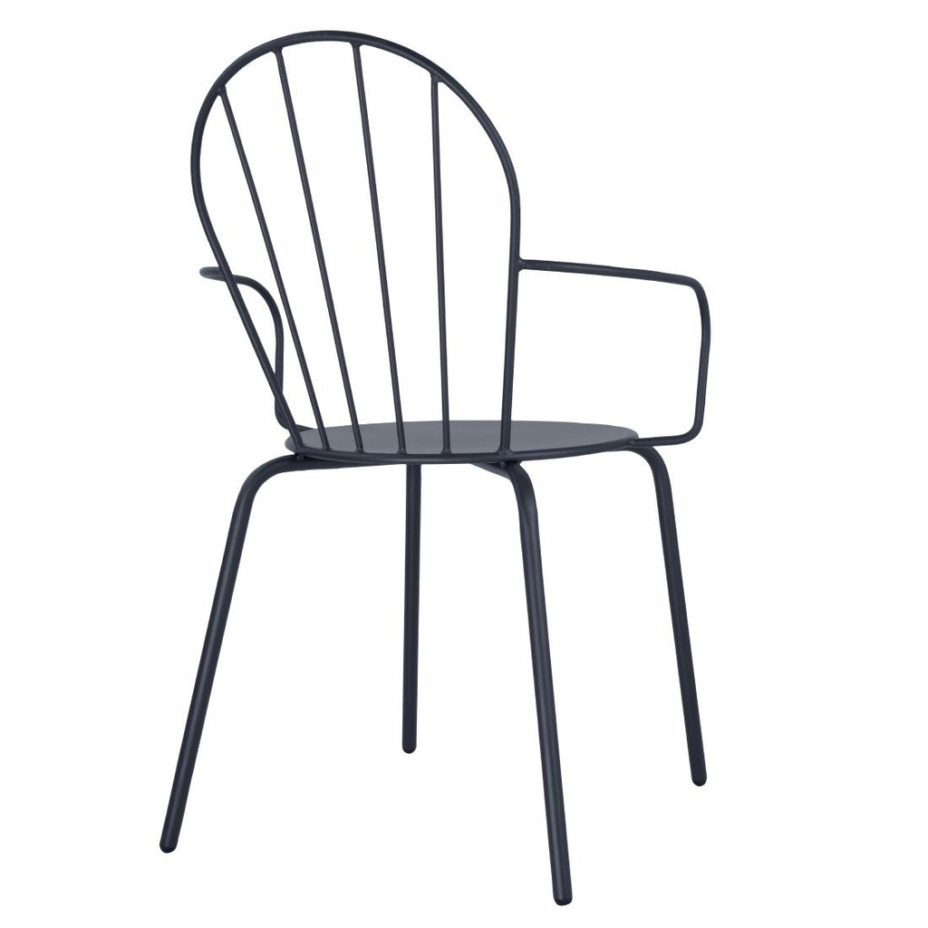 Bolero Adeline Arm Chair Slate Blue (Set 4)
