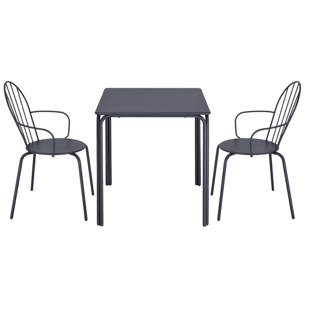 Bolero Adeline Arm Chair Slate Blue (Set 4)