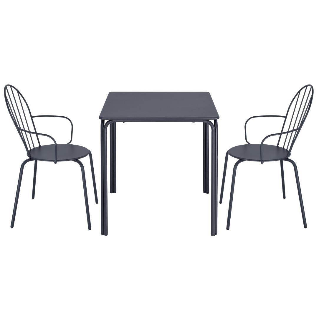 Bolero Adeline Arm Chair Slate Blue (Set 4)