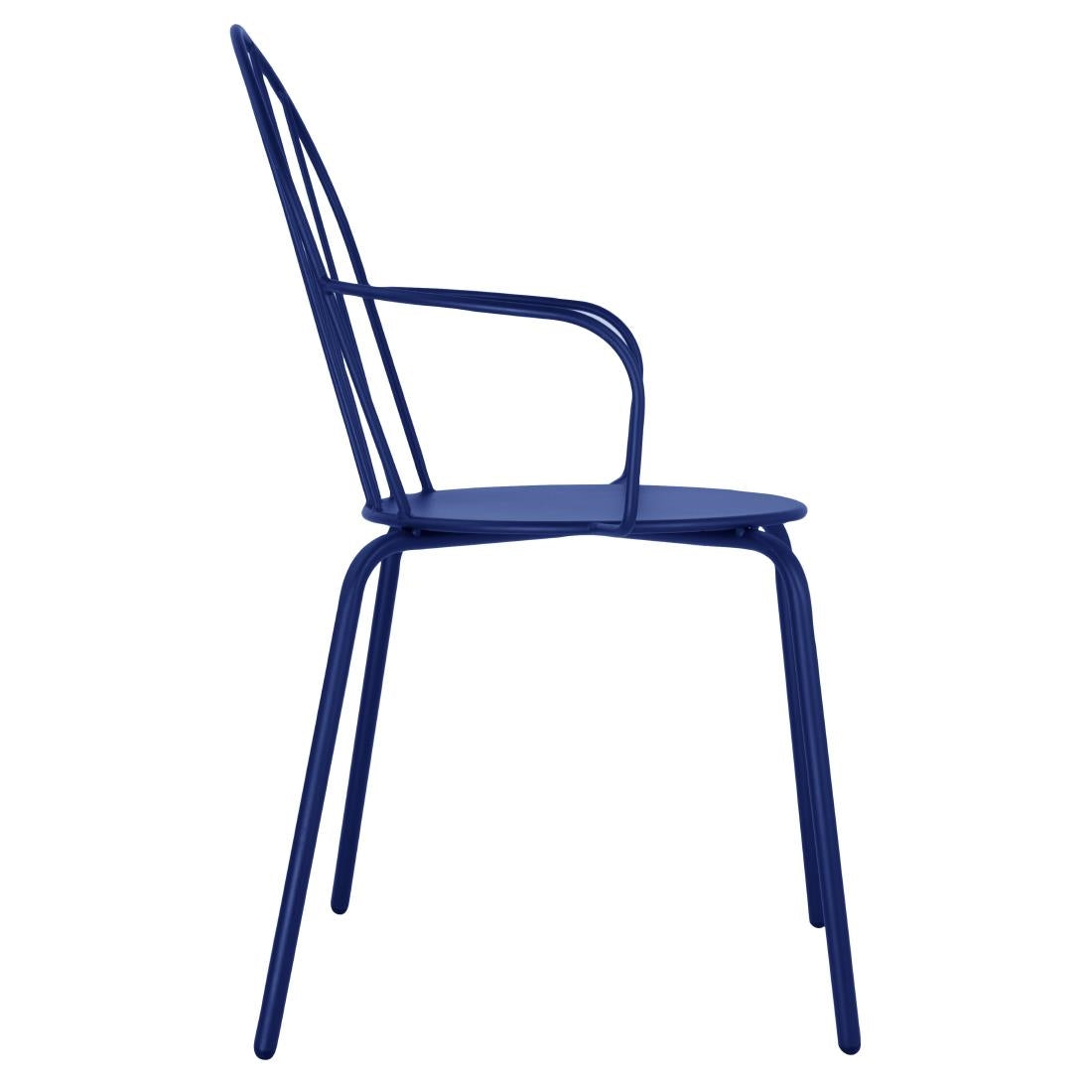 Bolero Adeline Arm Chair Dark Navy (Set 4)