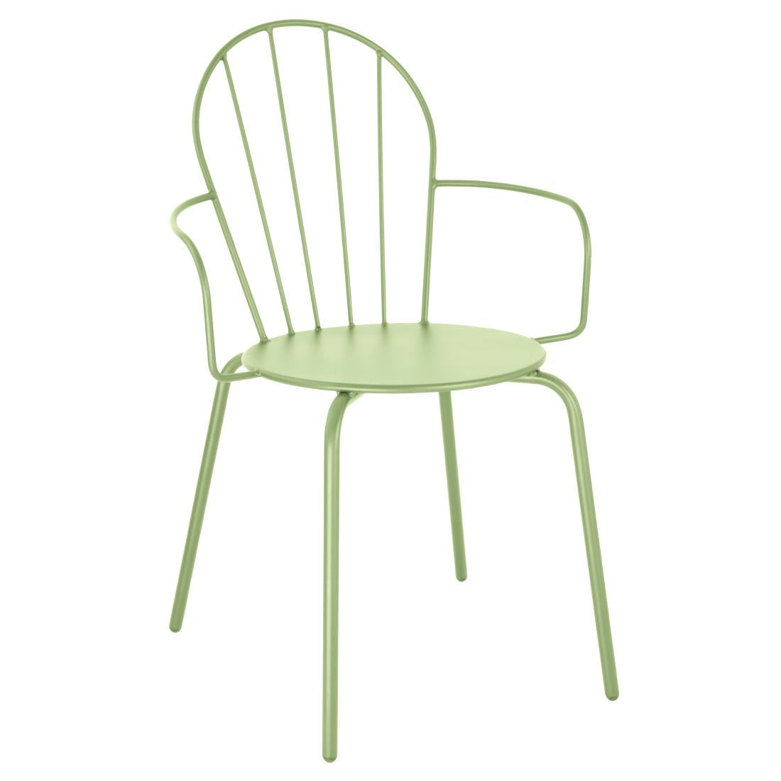 Bolero Adeline Arm Chair Light Green (Set 4)