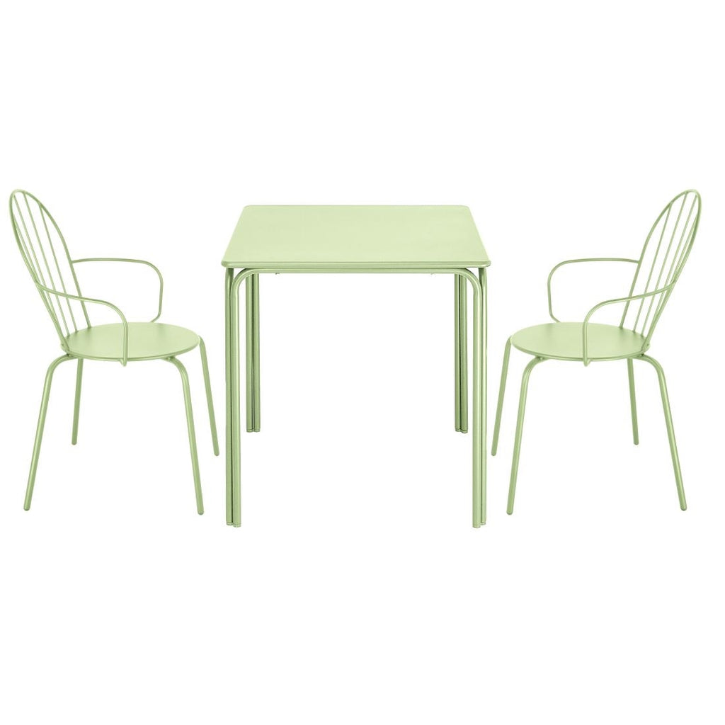 Bolero Adeline Arm Chair Light Green (Set 4)