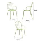 Bolero Adeline Arm Chair Light Green (Set 4)