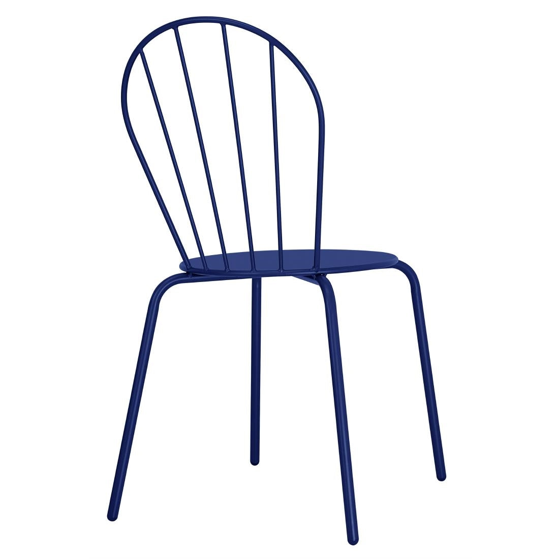 Bolero Adeline Side Chair Dark Navy (Set 4)