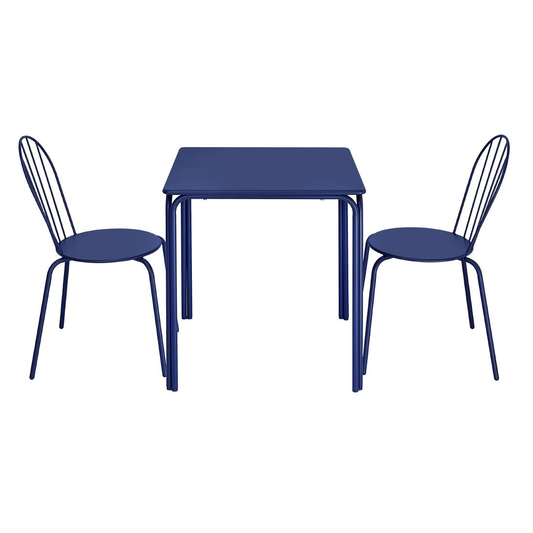 Bolero Adeline Side Chair Dark Navy (Set 4)