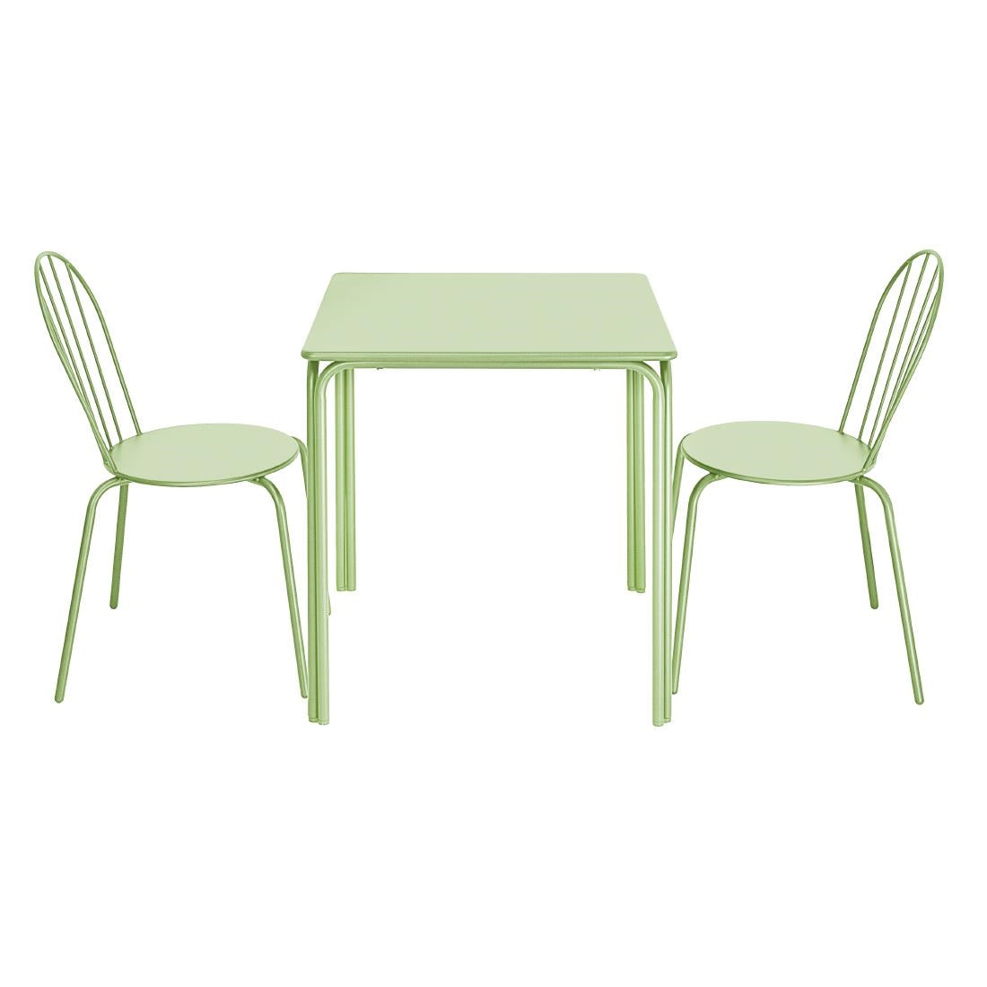 Bolero Adeline Side Chair Light Green (Set 4)