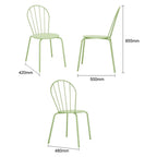 Bolero Adeline Side Chair Light Green (Set 4)