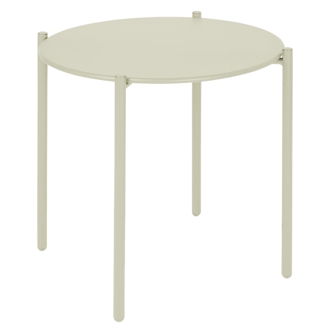 Bolero Perth Round Low Coffee Table Light Grey - 450mm