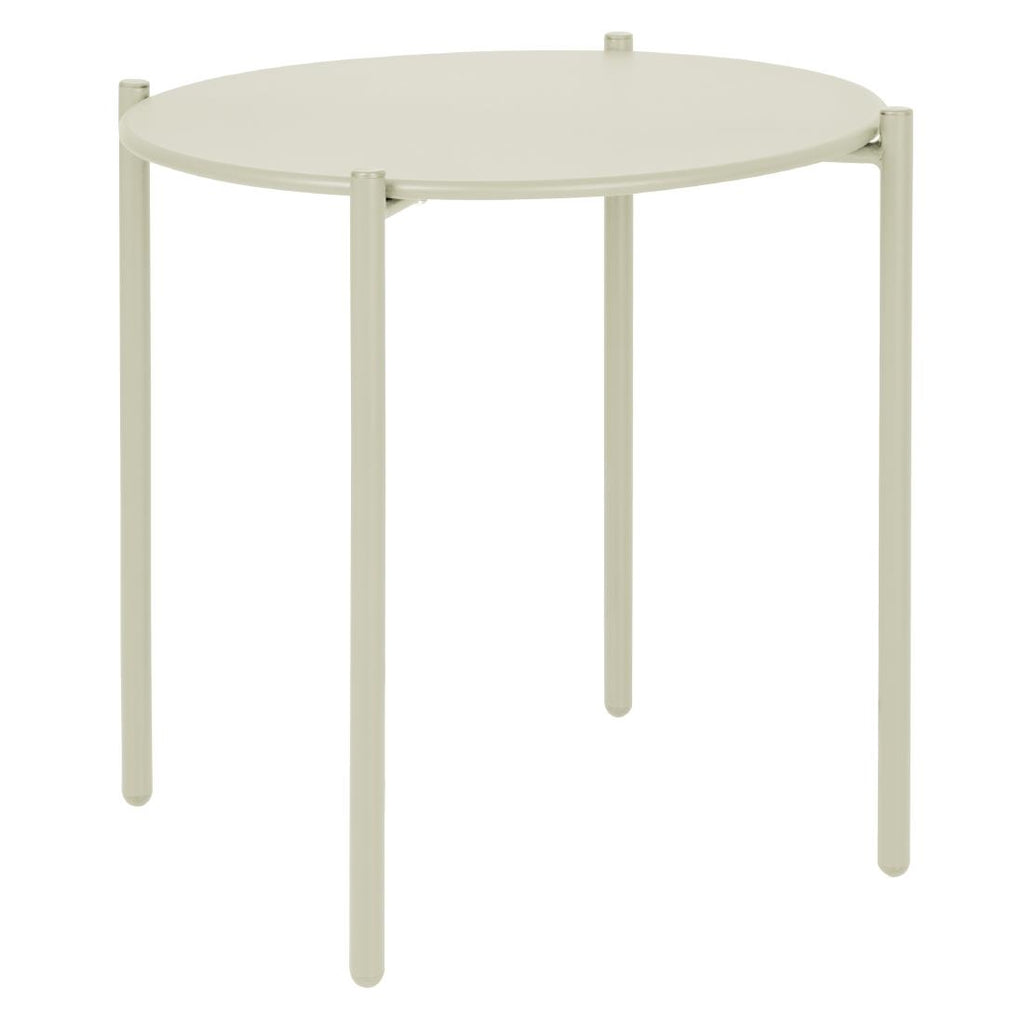 Bolero Perth Round Low Coffee Table Light Grey - 450mm