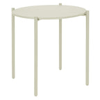 Bolero Perth Round Low Coffee Table Light Grey - 450mm