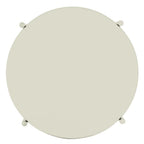 Bolero Perth Round Low Coffee Table Light Grey - 450mm