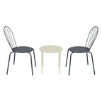 Bolero Perth Round Low Coffee Table Light Grey - 450mm
